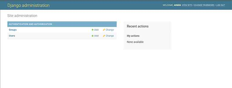 Django - The Default Admin UI