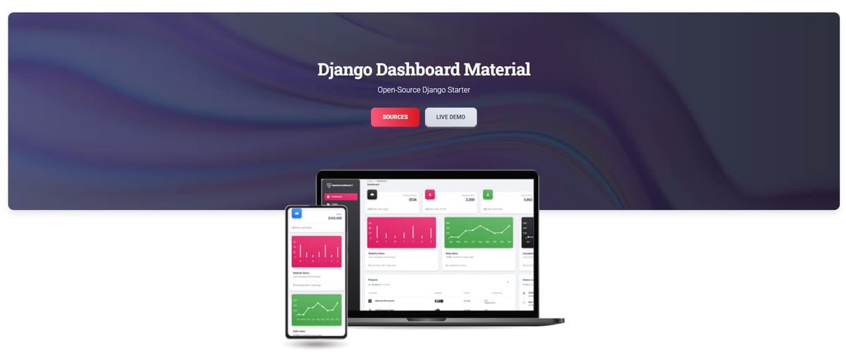 Django Dashboard Material - Open-Source Starter